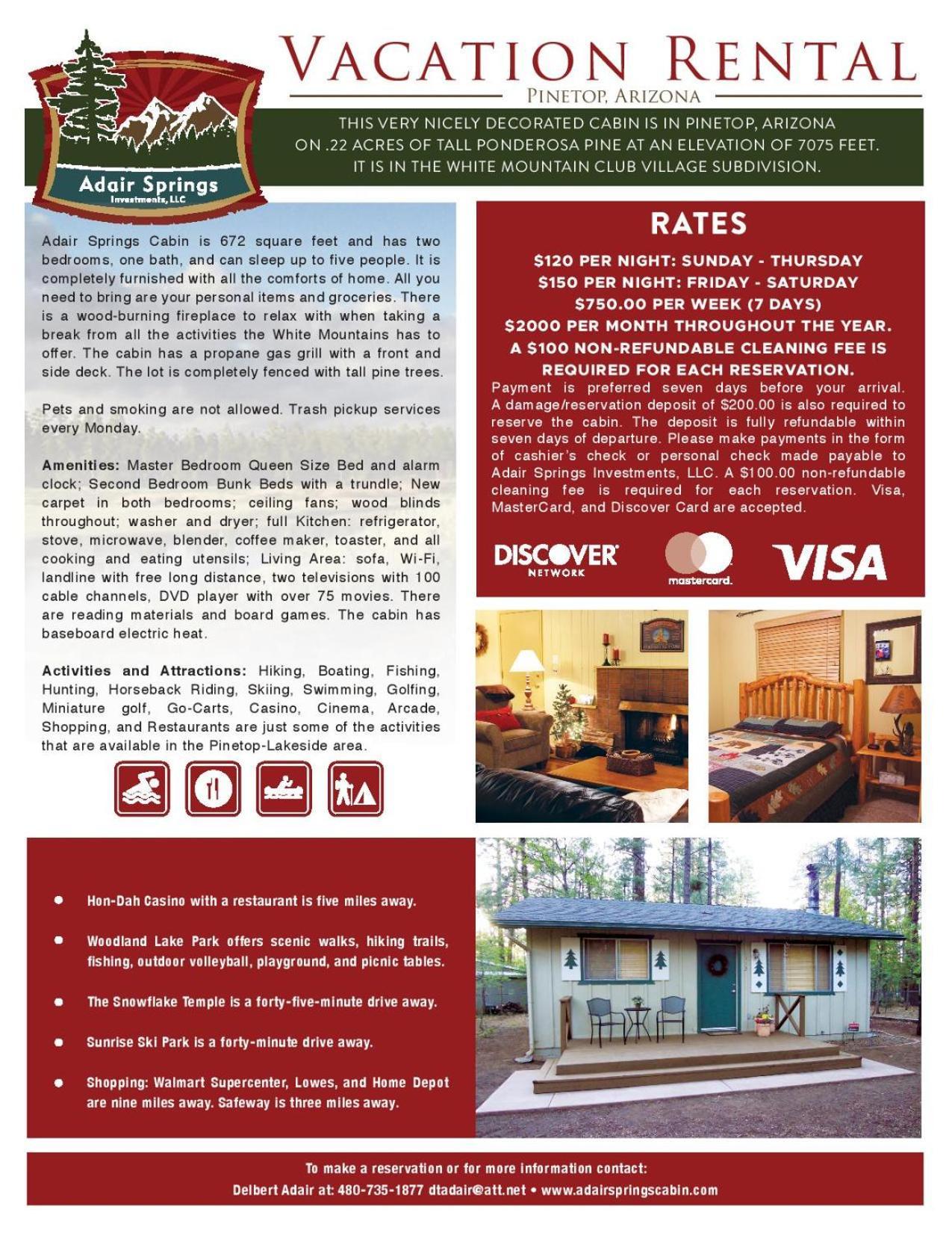 Adair Springs Cabin Pinetop-Lakeside Eksteriør billede